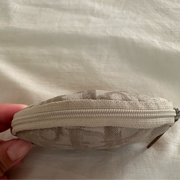 Christian Dior Trotter Beige Zip Coin Pouch - Picture 10 of 12